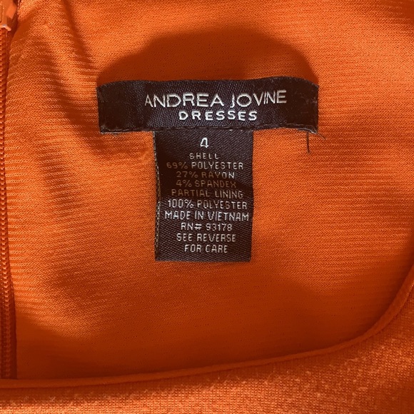 Andrea Jovine Dress with Gold buckle on Pockets. Size 4. - Picture 2 of 3